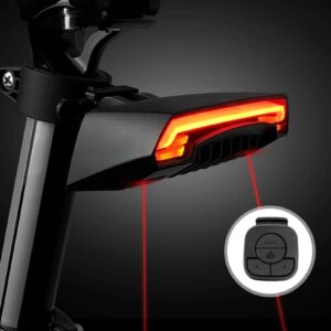 Fiets laser achterlicht accessoires afstandsbediening draai LED